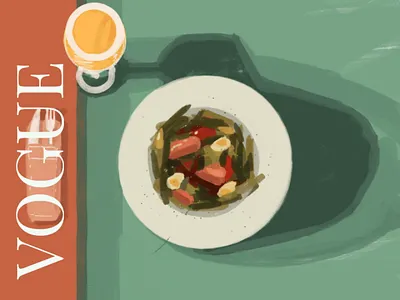VOGUE: Roma foodillustration