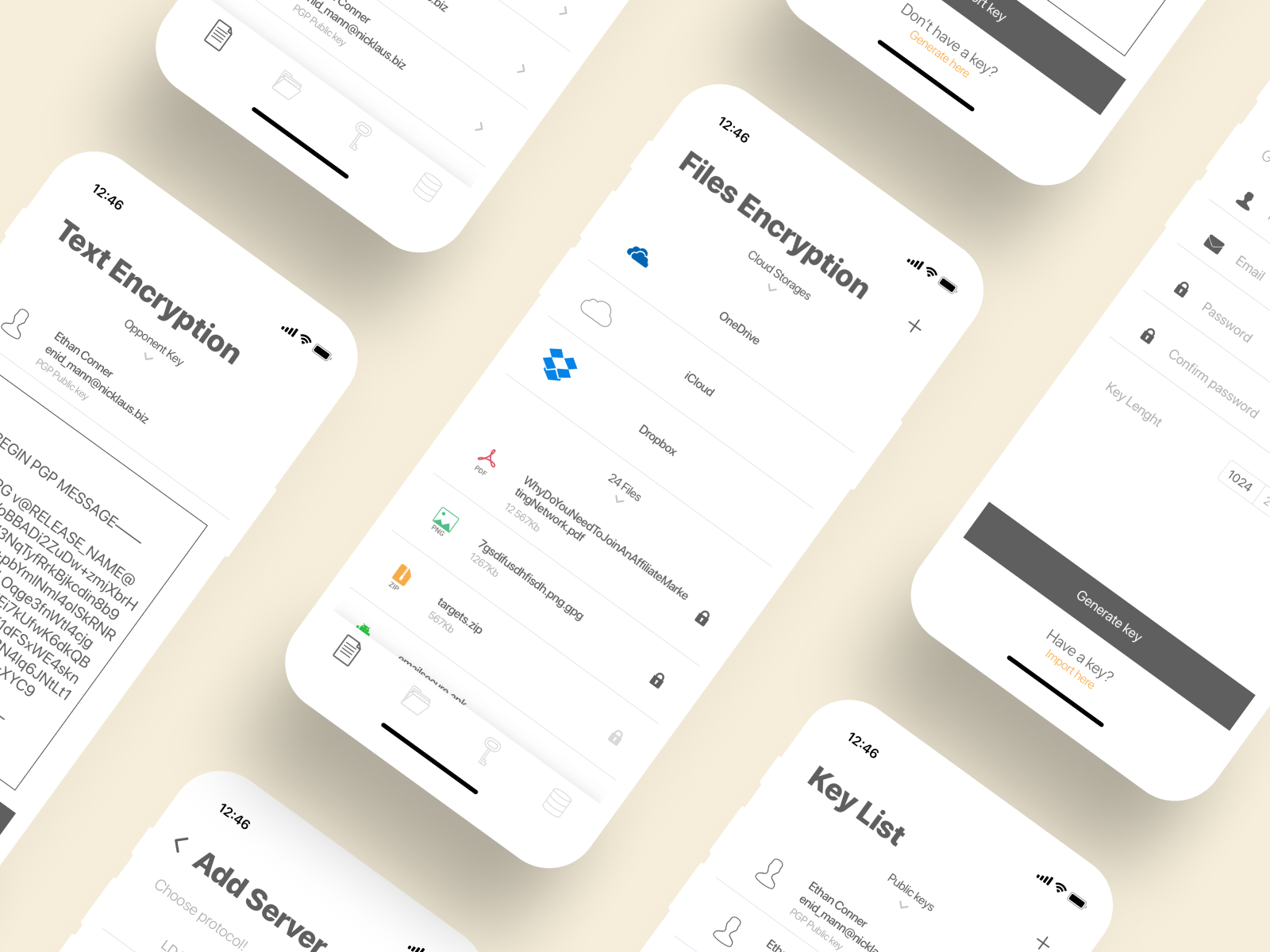 Example of CryptoTools Security App Redesign