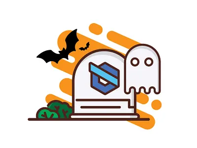 Facebook Halloween post 2d design illustration rgwit socialmedia