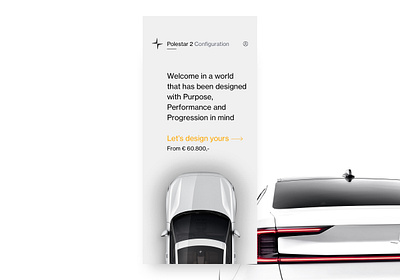 Polestar Configuration app automotive car clean concepts configurator design digital e commerce gestures interaction interaction concepts interactive interface interface concept minimal ui ux uxdesign volvo