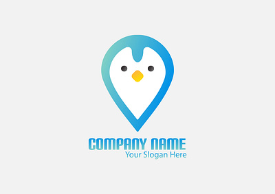 Penguin Logo animation app artwork cool design gradient ice icon illustration logo penguin snow vector winter