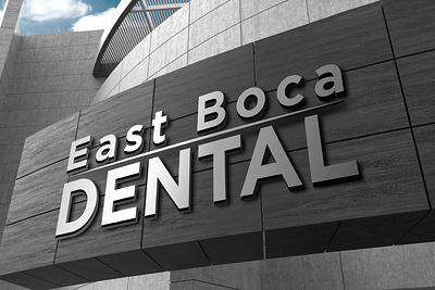 East Boca branding design flat logo minimal vector