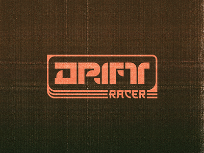 Drift Racer AR Logo ar asain branding car dead drift logo racing retro