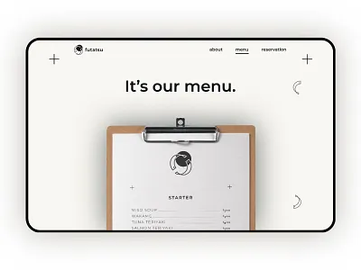 UI Japanese restaurant elegant landingpage light page ui web design webdesign website