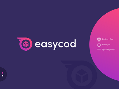 easycod - cash on delivery logo agency branding branding company cash on delivery color creabik creabik design creabik logo delivery design gradient logo logodesign logotype project