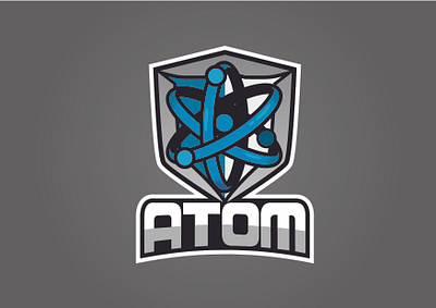 Atom Game branding design esport logo flat icon illustration illustrator logo mascot design vector