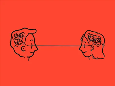 Connection art cartoon character connection design drawing emotion illustration line mind people sketch vector