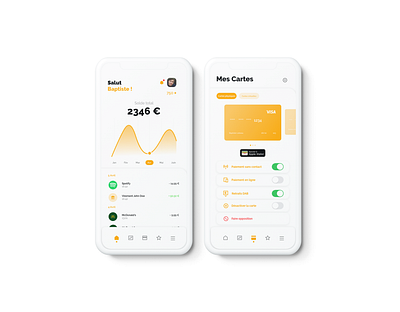 Fintech app light mode app bank banking app fintech