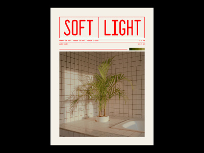 Soft | Light design graphic graphic design minimal photo photography photoshop poster poster a day poster art poster design print print design prints red retro typeface typography vintage vintage design