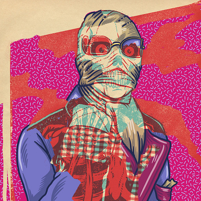The Invisible Man (1933) Universal Pictures design drawing horror horror art illustration monsters skull