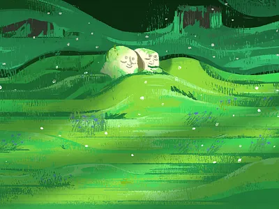 Garden background design character character design color concept art digital art editorial illustration illustration narrative visual development