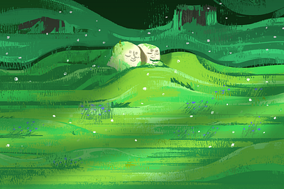 Garden background design character character design color concept art digital art editorial illustration illustration narrative visual development