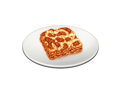 Lasagne alla Bolognese barilla food icon illustration lasagna lasagne pasta