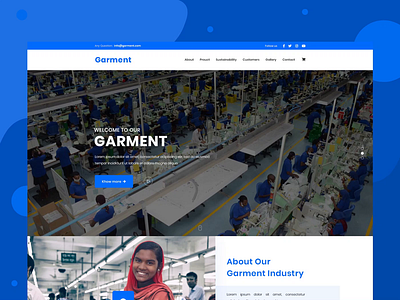 Garments Landing page animated animation branding color dezakir dress fashion garment gif home page landing landing page minimal shopping typogaphy ui user experience web web design