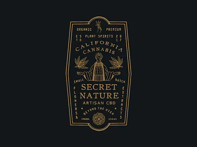 Secret Nature CA artwork branding design direction drawing graphicdesign illustration lettering packaging typography vintage