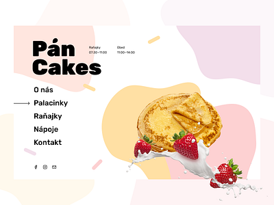 Pán Cakes Redesign bratislava food lbstudio pan cakes pancakes strawberry sweet