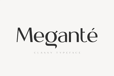 Meganté Font branding classic font design designer font display font elegant font font font design fonts graphic design lettering logo font logo fonts retro font titles typeface typefaces typography vintage font