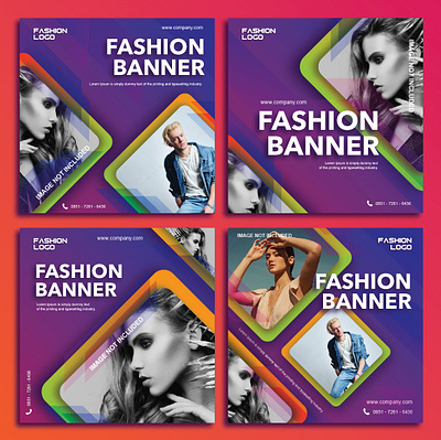 FASHION BANNER branding creative design design graphic design identity social media template template design vector