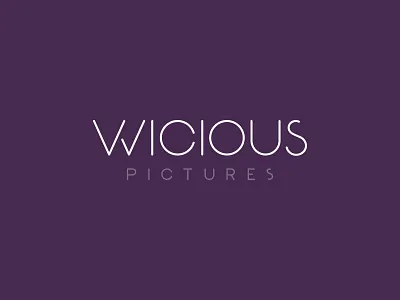 Wicious Pictures design film logo movie movies pictures production studios theater wicious