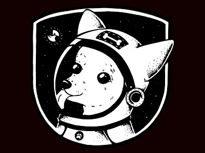 El viaje de Huahua chihuahua cool cute dog earth fun good boy helmet illustration mexico pet pets space spacesuit stars universe