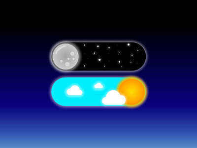 Daily UI 015 daily 100 challenge daily ui dailyui dailyui 015 dailyui015 dailyuichallenge design illustration moon on off on off switch space sun ui ui design vector