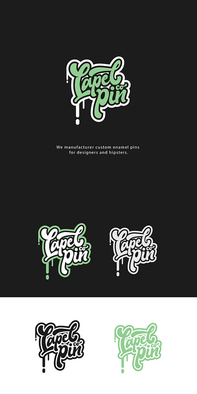 Lapel Pin handlettering lettering logo logotype typography