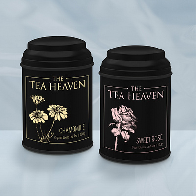 Packaging for Tea Heaven elegant design flower flowers package design product design retail tea