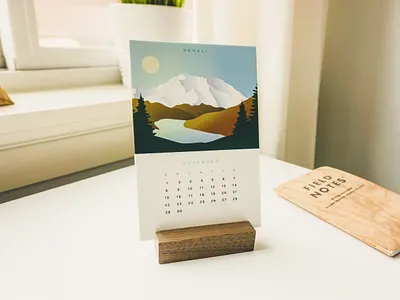 2020 National Park Calendar 2020 badges calendar desk calendar mountains national park national parks