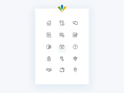 City of Granby - Icons & UI bright colors canada city portal city website icons responsive web design ui design