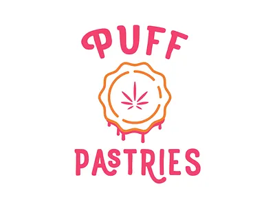 Edibles Logo for Puff Pastries branding design edibles illustrator cc logo logodesign pastry