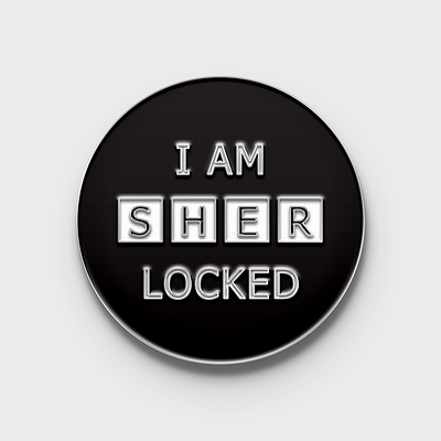 I AM SHER LOCKED Enamel Pin enamel pin pin sherlock sherlock holmes