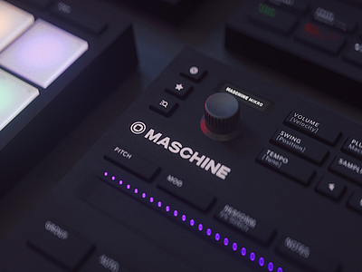 Maschine Mikro Detail audio c4d drums lighting modeling mograph music octane product texture