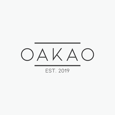 Daily Logo Challenge - Oakao brand design daily logo daily logo challenge dailylogochallenge fashion brand illustrator logo design