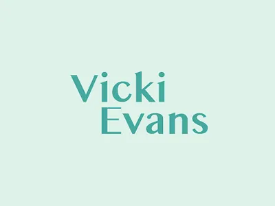 Vicki Evans Coaching branding calm coaching design identity logo typography vector