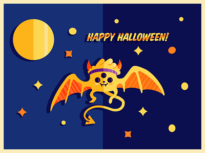 Happy Halloween ai bat cute halloween illustrator spooky vector