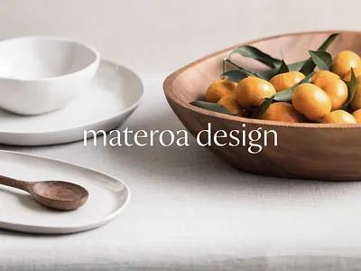 Materoa Design branding design identity logo luxury mockup natural serif typography vector