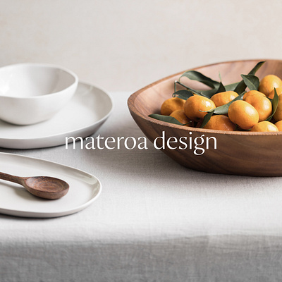 Materoa Design branding design identity logo luxury mockup natural serif typography vector