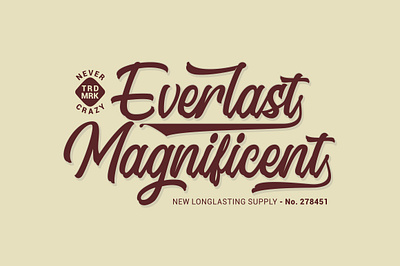 Everlast Magnificent Logotype branding callygraphy font font awesome font design font family free fonts handlettering logo inspired logo type logo typeface logotype new fonts new logo opentype typeface typography typography logo