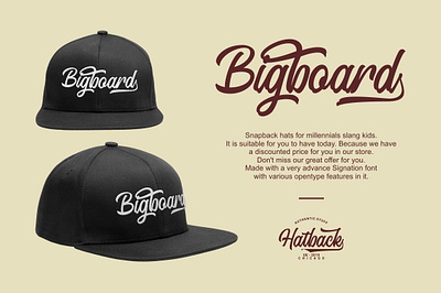 Bigboard Caps caps font duo fontinuse fonts collection free fonts mockup newfonts snapback