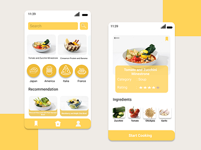 Lets Cooking app figmadesign illustration ui