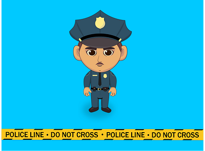 police officer design illustration police police officer policeman ui vector