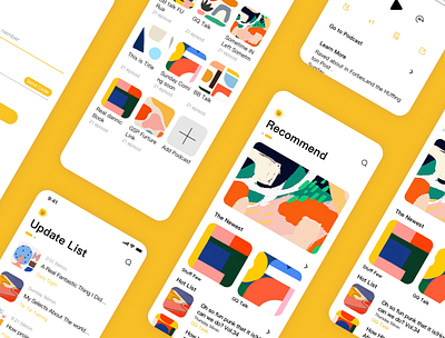 Podcast APP app design podcast ui 应用 设计