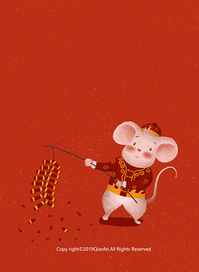 Year of the Rat 2020 chinese new year design happy new year illustration mouse