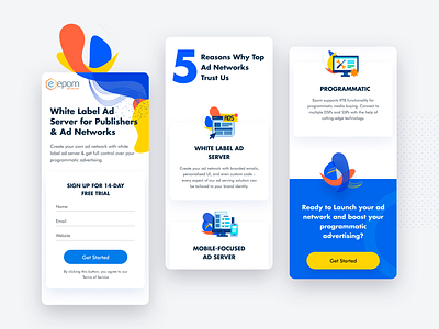 Landing page mobile design adobe illustrator design figma illustration mobile design mobile ui ui ux vector web webdesign website