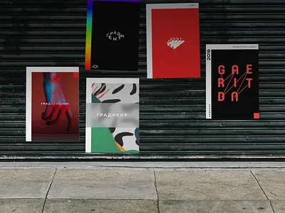 Series of Posters abstract art branding design graphic inspiration logo logotype poster poster art typography