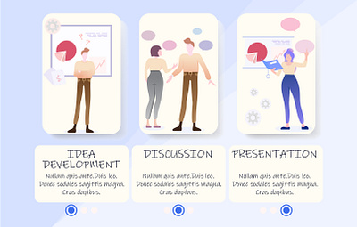 Project discussion development discussion flat design girl idea illustration office people project project management teamwork thought bubble thoughts work