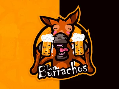 Los Burrachos branding design esports gaming logo logotype mascot mascot logo sport sports