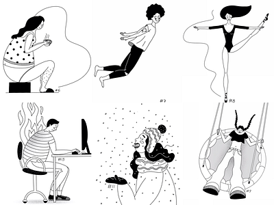 Inktober people character