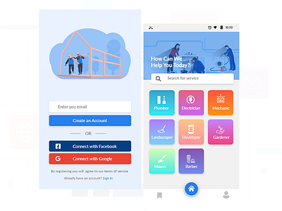 Service Finder app cleaner finder app electrician finder app plumber finder app service app service app finder