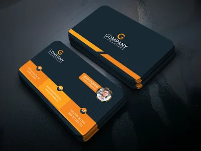 Modern Corporate Business Card Design branding design business business card corporate business card logo design modern business card print design